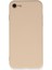 iPhone 7 Kılıf Nano Içi Kadife Silikon - Bej 1