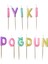 Makaron Iyi Ki Doğdun Mum Set 1
