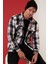Regular Fit Çift Cepli Oduncu Ekose Uzun Kollu Gömlek Erkek Gömlek CF23W114654 1