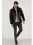Slim Fit Dik Yaka Cepli Mont Erkek Mont 5711448 4