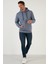 Slim Fit Kapüşonlu Kanguru Cepli İçi Tüylü Yumuşak Şardonlu Sweat Erkek SWEAT 5905281 4