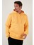 Slim Fit Kapüşonlu Kanguru Cepli İçi Tüylü Yumuşak Şardonlu Sweat Erkek SWEAT 5905281 3