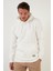 Slim Fit Kapüşonlu Kanguru Cepli İçi Tüylü Yumuşak Şardonlu Sweat Erkek SWEAT 5905281 2