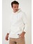 Slim Fit Kapüşonlu Kanguru Cepli İçi Tüylü Yumuşak Şardonlu Sweat Erkek SWEAT 5905281 3