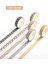 5 Rulo/set Temel Desen Yaratıcı Maskeleme Washi Bandı Seti - Çok Renkli (Yurt Dışından) 1