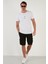 Belden Bağlamalı Cepli Regular Fit % 100 Keten Short Erkek Short 630JURIŞORT 1