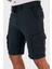 Belden Bağlamalı Cepli Regular Fit % 100 Keten Short Erkek Short 630JURIŞORT 5