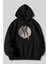 Afro Giyim Unisex Kapşonlu Oversize Ying Yang Kedi Baskılı Sweatshirt Hoodie 1