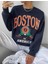 Afro Giyim Unisex Oversize Lacivert Boston America Sweatshirt 1