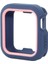 Apple Watch 4 40MM Rock Mavi+Pembe Için Bicolor Yumuşak Silikon Koruyucu Kılıf 1