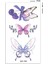 Pastel Renkli Kelebek Dövmesi Mini Tattoo 2