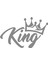 Kral Tacı King Oto Sticker Araba Cam Sticker 1