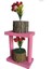 Ahşap Çam Ağacı Çiçeklik Saksılık Mumluk Raf 15*18 cm Çiçeksiz 1