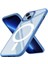 Apple iPhone 13 Kılıf Kamera Çıkıntılı Krom Metal Buton Wireless Şarj Magsafe Case 2