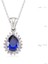 Gümüş Mavi Damla Bayan Kolye 1