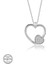 Swarovski Taşlı Gümüş Kalp Bayan Kolye 2