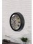 40 cm Siyah Metal Modern Duvar Saati 4