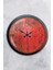 40 cm Siyah Metal Retro Red Duvar Saati 1