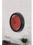 40 cm Siyah Metal Retro Red Duvar Saati 4