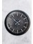 40 cm Siyah Metal Bulova Duvar Saati 1