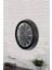 40 cm Siyah Metal Bulova Duvar Saati 3