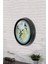 40 cm Siyah Metal Birds Duvar Saati 3