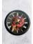 40 cm Siyah Metal Astroloji Duvar Saati 1