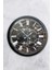 40 cm Siyah Metal Mermer Desenli Duvar Saati 1