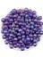 10MM Mor Renk Janjanlı Top Akrilik Boncuk,parlak Takı, Çanta Yapım Boncuğu (50GR,~80 Adet) 1