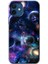 Apple iPhone 12 Mini Kılıf Hd Desen Baskılı Arka Kapak + Temperli Cam - Gezegen Karışımı 1