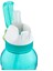 Pipetli Matara 0,5l Turkuaz Çocuklar Için Ideal Tek Elle Açılır Entegre Pipet Kırılmaz Şeffaf 3