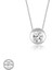 Swarovski Taşlı Gümüş Tektaş Bayan Kolye 2