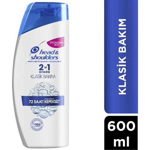 Head & Shoulders 2'si 1 Arada Kepek Karşıtı Şampuan Klasik Bakım 600 ml