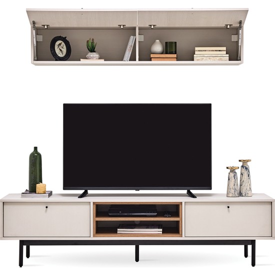 Enza Home Loreto Tv Ünitesi Seti 1 Kırık Beyaz Fiyatı