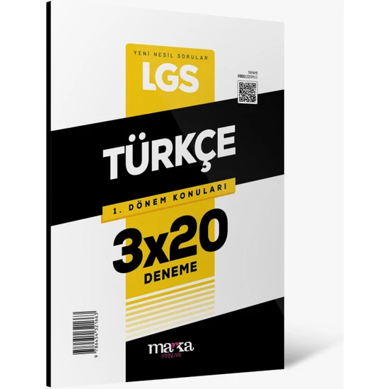 Marka Yayınları 2024 LGS 1.Dönem Konuları Türkçe 3 Deneme