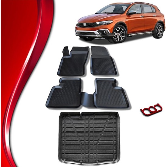 Bod Fiat Egea Cross 3D Paspas ve Bagaj Havuzu Seti Fiyatı