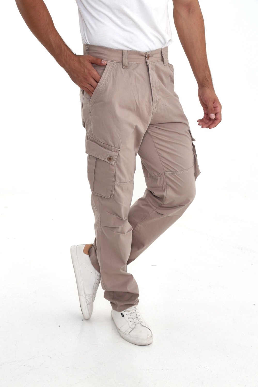 Frankness Jeans Pacos Kargo Pantolon Rahat Kesim Erkek Kargo Pantolon