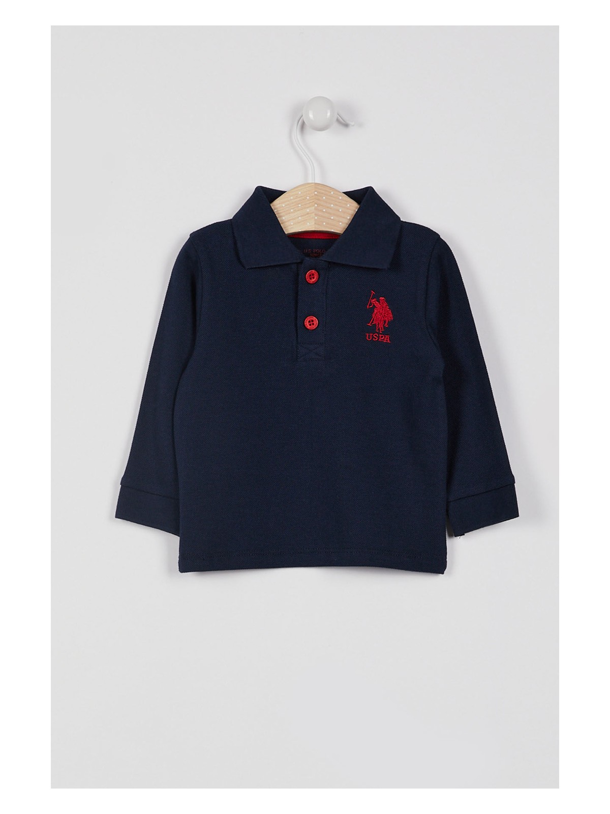 U.S. Polo Assn. U.s. Polo Assn Lisanslı Classic Lacivert Erkek Bebek Uzun Kol Yakalı Sweatshirt
