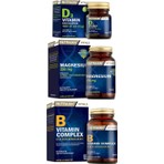 Nutraxin Magnesium Citrate 250 Mg 60 Tablet, B Vitamin Complex 60 Tablet, D3 Vitamini 120 Tablet