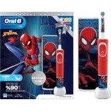 Oral-B Çocuk Şarjlı/Elektrikli Diş Fırçası Spiderman D100+Seyahat Kabı Özel Seri