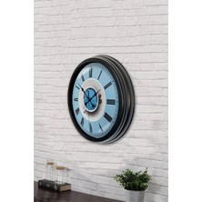 40 cm Siyah Metal Mutfak Duvar Saati