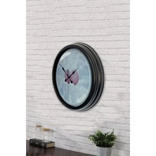 40 cm Siyah Metal Aşk Duvar Saati