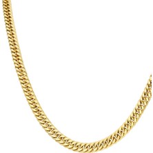 Harem Altın Çiftli Elmas Kalem Zincir Kolye ZKU037