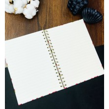 Giftmoda Death Note Tasarımlı Çizgili Spiralli Defter