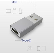 Coofbe Mini USB To Type C Çevirici Dönüştürücü Adaptör, 5A Ultra Hızlı Şarj ve Data Aktarım