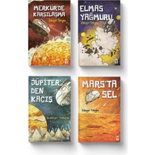 Uzay Maceraları Seti (4 Kitap) Jüpiter'den Kaçış Mars'ta Sel Elmas Yağmuru Merkür'de Karşılaşma