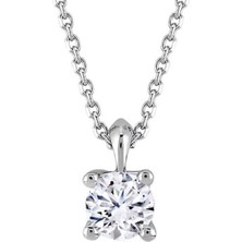 İryum 0.20 Karat H-I Vs Pırlanta Tektaş Kolye W2PN3362