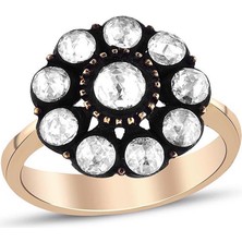 İryum 0.88 Karat Elmas Gül Yüzük (No:5) WEY2135