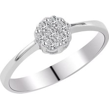İryum 0.21 Karat Pırlanta İnvisible Yüzük PY072-2