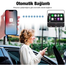 Coofbe Araç Içi Iphone Cihazlar Için Kablosuz Apple Car Play Adaptörü, Wireless Carplay Çevirici